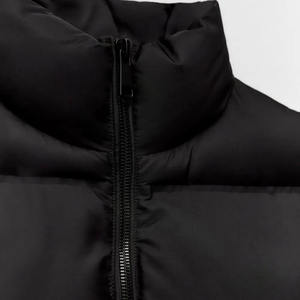 Haute qualité hiver chaud personnalisé grande taille décontracté ample solide sans manches hommes bouffant gilet veste bouffante - Product Image 4