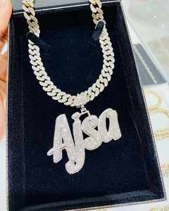 Pendentif pour homme plaqué or jaune 18 carats, 3 pièces, en moissanite véritable taillée, forme animale, breloques hip-hop pour mariages et fêtes - Product Image 3