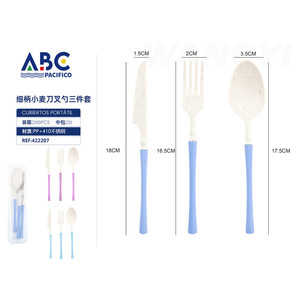 Set di posate usa e getta per uso alimentare portatile include plastica di carta di bambù cucchiaio di legno per gelato alimentare per alberghi uso commerciale