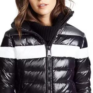 Trendy <b>Ladies</b> Puffer <b>Jackets</b> Winter Season Cotton Breathable Outerwear Custom Color Contrast Lining <b>Lightweight</b> Detachable - Product Image 5