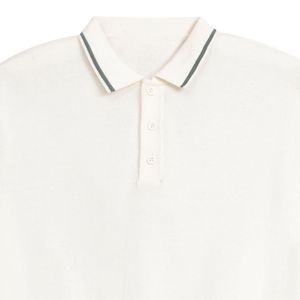 Polos de Punto Personalizados para Hombre, Invierno, Estilo Casual, con Logotipo Frontal, Diseño de Punto Calado, Transpirables, Manga Corta - Product Image 3