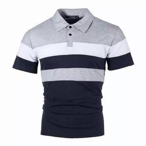Chemise de luxe pour hommes 220gsm Piqué de coton épais Séchage rapide Décontracté Manches courtes Coupe moderne OEM/ODM Broderie personnalisée - Product Image 1