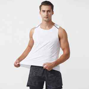 เสื้อกล้ามออกกำลังกายระบายอากาศได้ดีลายพรางแห้งเร็วแบบยืดได้สำหรับผู้ชายฤดูร้อน - Product Image 1