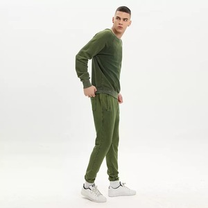 Sweat-shirt à col rond pour homme de marque, 65% coton, 35% polyester, polaire, ample, surdimensionné, streetwear d'hiver, décontracté, mode, fournisseur OEM - Product Image 3