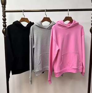 Vente en gros de haute qualité 100% coton 400G HeavyWeight Puff Printing Regular Fit Streetwear Logo personnalisé Sweats à capuche et sweat-shirts pour hommes - Product Image 5