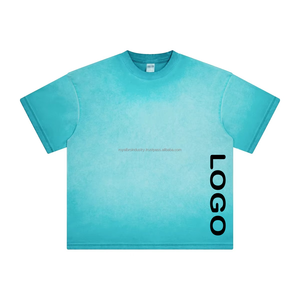 Personalizar el logotipo de la camiseta de los hombres para los hombres Ropa informal Hombres Camiseta de gran tamaño Unisex Lavado ácido Personalizado Dtg Imprimir Camisetas en blanco - Product Image 2