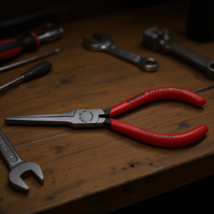 คีมปากเป็ด Knipex สีดำ ด้ามเคลือบอะทราเมนต์ หัวขัดเงา เคลือบพลาสติก - เครื่องมือคุณภาพ - Product Image 3