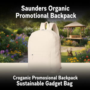 Zaino Promozionale Organico Saunders, Borsa Sostenibile per Gadget - Product Image 3