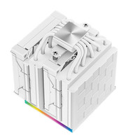 Refroidisseur d'air pour processeur Deepcool Ice Cube AK620, double tour, tubes de chaleur, affichage de la température, ventilateurs silencieux PWM, compatible Intel AM5