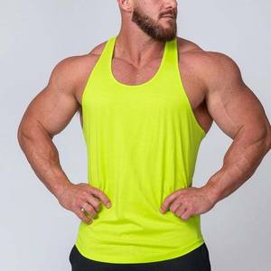 Camisetas sin mangas de algodón 100% para hombre, servicio OEM, secado rápido, talla grande, transpirable, cómodo, camiseta para hombre, chaleco atlético para gimnasio, Color sólido - Product Image 1