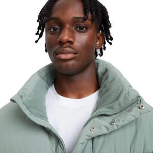 Custom Logo Hooded Puffer Jacket for <b>Men</b> High Quality Bubble Windbreaker for Winter Latest Design with Customized New Logo - Product Image 3