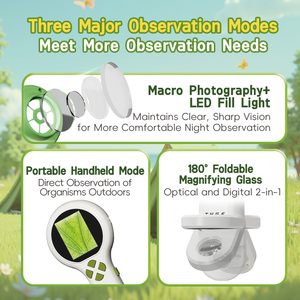 Microscopio Digital de Mano 500X para Niños, Pantalla IPS de 2.0 Pulgadas, Microscopio de Bolsillo, Kit de Ciencias Educativas STEM, Juguetes - Product Image 3