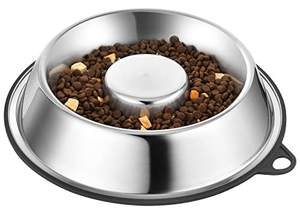 Bol double pour animaux de compagnie en acier inoxydable, moderne, durable et multifonctionnel, pour petits chiens et chats, vente chaude - Product Image 2