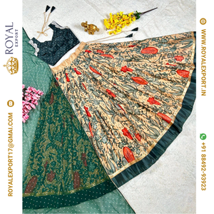 Nouveau lancement tendance Kalamkari Designer Lehenga Choli Collection au prix de gros par Royal Export Surat - Product Image 2