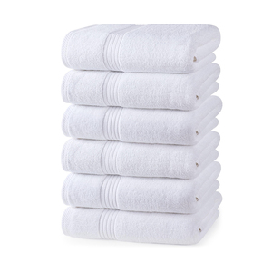 Serviettes de bain en coton éponge brodé en gros, 300-600 GSM, XXL 40x80, lots de stock économiques, ensemble de serviettes de bain - Product Image 2