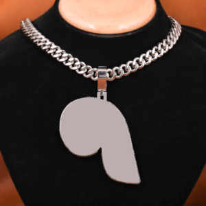 Luxueux diamant Moissanite 925 argent Sterling P pendentif personnalisé style hip-hop glacé pour hommes avec nouveau pendentif de conception personnalisée - Product Image 6