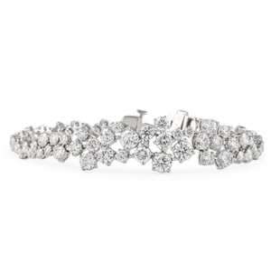 Brazalete con Racimo de Diamantes de Laboratorio de 9.3 Quilates, Elegantes Brazaletes de Diamantes para Mujer - Product Image 1