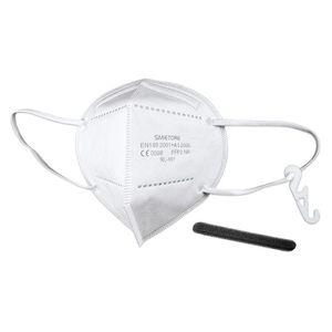 Masque FFP2 pliable blanc Europarts certifié CE, modèle A99800002, origine Italie, fournitures de santé - Product Image 1