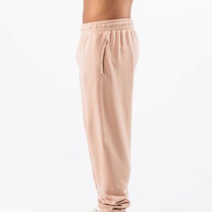 Vente en gros 18 couleurs 350g Pantalon en molleton avec logo personnalisé Usine Taille élastique Surdimensionné pour hommes Pantalon de jogging OEM Pantalon de survêtement épais à jambes larges - Product Image 5