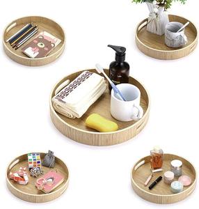 Bandeja de servicio de bambú de estilo bohemio vintage, material ecológico de Vietnam, buen precio para bandeja rodante, nuevo diseño - Product Image 6