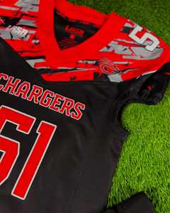 Uniforme de fútbol americano transpirable patrón sólido conjunto de manga corta - Product Image 4