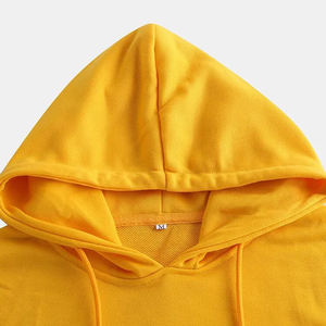 Sweat à capuche pull-over en mélange de coton pour homme, style vintage, épaules tombantes, coupe oversize, 340 GSM, molleton épais, couleur unie, hiver, vente en gros - Product Image 6