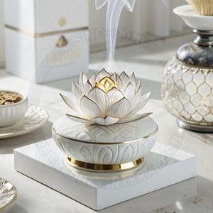 Quemador de incienso de acero inoxidable Natural 100% ecológico árabe de lujo elegante soporte Bakhoor para decoración de Ramadán celebraciones Eid - Product Image 5