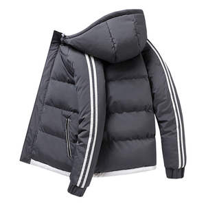 Chaqueta acolchada con capucha informal para hombre de otoño e invierno, nueva chaqueta deportiva acolchada con burbujas para jóvenes, tela de lona impermeable de secado rápido Reversible - Product Image 2
