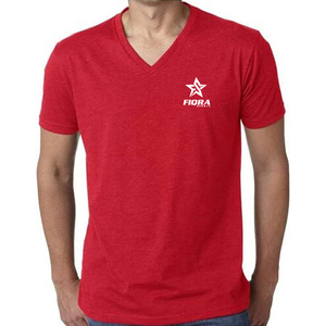 Camisetas Deportivas FIQRA para Hombre, Corte Regular, Tejido de Poliéster/Algodón, Manga Corta, Cuello en V, Secado Rápido, Ecológicas y Transpirables - Product Image 1