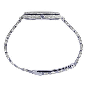 Montre de luxe pour homme en acier inoxydable avec quartz et moissanite glacée, haute qualité, édition limitée - Product Image 3