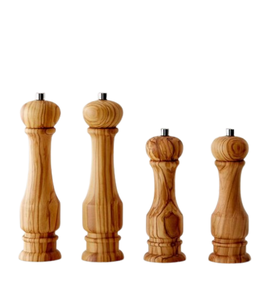 Ensemble de distributeurs d'assaisonnement portables de quatre pièces, vente directe, en bois d'acacia, salière et poivrière, pot à épices, cuisine à domicile - Product Image 1