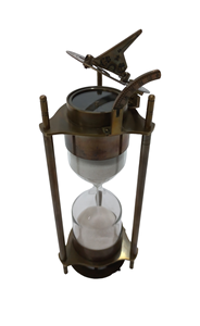 Instruments anciens Sandtime pas cher prix décoratif Style Vintage sablier métal artisanat Sandtimer modèle d'avion sur le dessus - Product Image 3