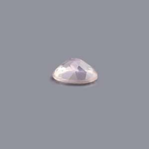 Quartz rose naturel, pierre précieuse en vrac, 3,25 carats, taille ovale, hauteur 8 mm, agate mousse thermique et polie - Product Image 3