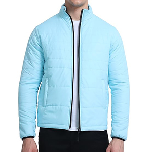 Veste d'hiver blanche coupe ajustée veste de style bombardier pour hommes et garçons manches longues vestes bouffantes pour hommes tous temps - Product Image 4