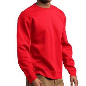 Sweat-shirt d'hiver en molleton doux à col rond pour homme, personnalisable avec logo, en tissu de fitness, mélange de coton respirant, qualité supérieure - Product Image 4