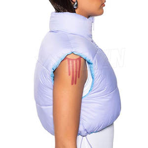 Precio al por mayor por encargo superventas Crop Top Puffer Vest alta calidad bajo precio Crop Top Puffer Vest - Product Image 4
