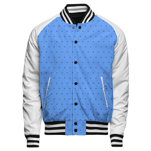 Chaqueta de béisbol universitaria de talla grande personalizada de fabricante para hombre, ropa de calle de invierno al por mayor, Letterman con soporte de logotipo frontal - Product Image 1