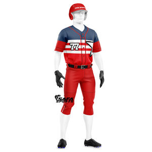 Ensemble d'uniformes de baseball en gros OEM, logo personnalisé, maillot de baseball d'équipe, pantalon, vêtements de sport - Product Image 5