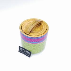 Frasco de fruta seca hermético impreso con esmalte de madera de calidad superior con mango curvo Estilos de contenedor de condimentos de Tradebyd-Cubierta - Product Image 1