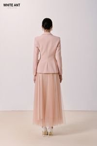 Élégant simple boutonnage 3 boutons femmes gilets FIONA BAR VEST 85% Polyester 15% Spandex luxe femmes costumes Blazers taille S M L - Product Image 4