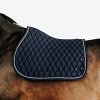 Tapis de selle équestre de haute qualité en cuir doublé de polaire, doux, pour le dressage et le saut d'obstacles, pour l'équitation