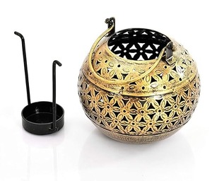 Available High Quality Round Available Glass Candle <b>Jar</b> for Home & Hotel Decoration New Design Best Price Metal Candle Lantern - Product Image 3