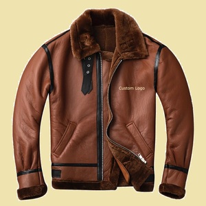 Sheep <b>Leather</b> Breathable Custom 100% <b>Leather</b> <b>Jacket</b> for Men <b>Winter</b> <b>Leather</b> <b>Jacket</b> With Soft Premium Fur - Product Image 6