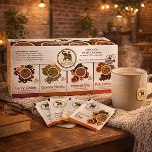 Haathee Confezione da 4 Tè Gourmet: Chai Imperiale, Frutti Rossi, Limonata Rosa e Matcha Dorato - Product Image 3
