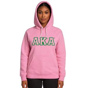 Sudadera Premium Rosa AKA, 80% Algodón Peinado, 20% Poliéster, Logotipo Bordado con Apliques, Ropa Personalizada de la Hermandad Griega Life, Sudadera 1908 - Product Image 6