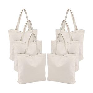 ถุงผ้าคอตตอน100% แบบเปิดปิดถุงช้อปปิ้งผ้าคอตตอนพิมพ์ลายตามสั่งขนาดใหญ่นำกลับมาใช้ใหม่ได้ - Product Image 1