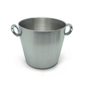Seau à glace en aluminium Poignée Seau à glace en métal Champagne Refroidisseur de vin pour taille personnalisée avec bouton - Product Image 2