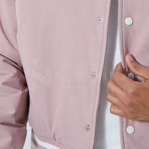 Men's Plus Size High Quality <b>Canvas</b> <b>Jacket</b> Stand Collar Letterman Style Winter Outdoor Use Customizable Color Logo-Wholesale - Product Image 6