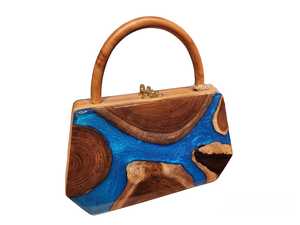 Hot Bán 100% Indonesia Nguồn Bằng Gỗ Nhựa Người Phụ Nữ Độc Đáo Độc Quyền Hiện Đại Cổ Điển Thời Trang Va Li Tay Túi Ly Hợp Ví - Product Image 3