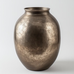 Vase classique en métal fait main avec aspect antique poli parfaitement conçu pour la décoration saisonnière - Product Image 4